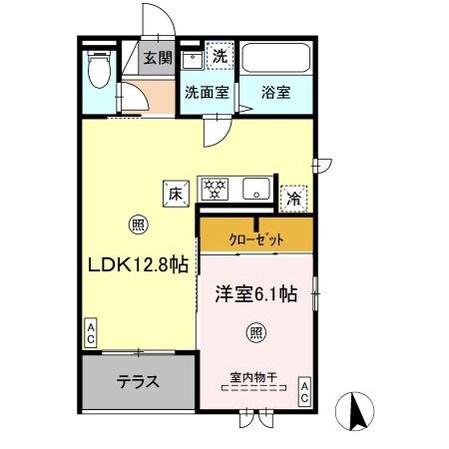 D-ROOM小田原5丁目の物件間取画像